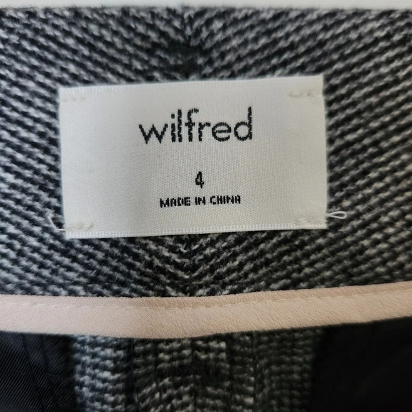 Aritzia Wilfred | Jallade High Rise Wool Cashmere Crop Trouser Pant - Size 4 - Picture 10 of 12